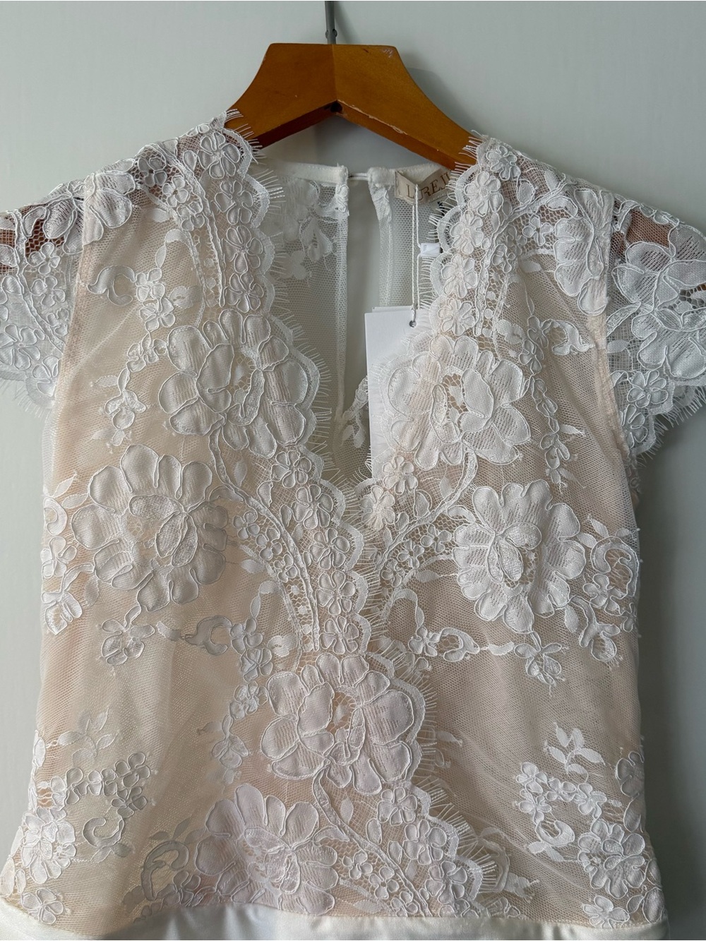 Lurelly Amalfi NWT Lace Floral Mesh Bodysuit size 2